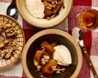 Jackson Boxer’s recipe for roast apples with toffee sauce and soured cream